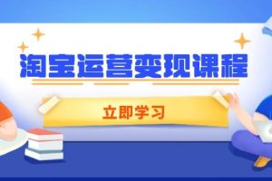 （14016期）淘宝运营变现课程，涵盖店铺运营、推广、数据分析，助力商家提升