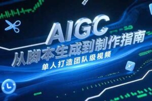 （15170期）AIGC视频制作指南，从脚本生成到剪辑全流程，单人打造团队级视频