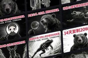 （17376期）情绪放大镜-动物心理学爆款短视频课，文案公式、AI生图、多平台变现，14天复制20W粉