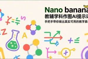 （17373期）Nano banana 教辅学科作图AI提示词，手把手带你做出真实可用的教学素材