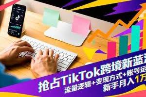 （16640期）抢占TikTok跨境新蓝海：流量逻辑+变现方式+账号运营，新手月入1万+