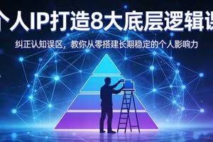 （17811期）付费文章：个人IP打造8大底层逻辑课：纠正认知误区，教你从零搭建长期稳定的个人影响力