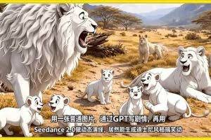 （18137期）用一张普通图片，通过GPT写剧情，再用Seedance 2.0做动态演绎，居然能生成迪士尼风格搞笑动画