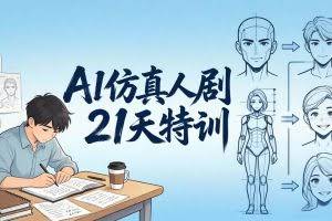 （18082期）AI仿真人剧21天特训-更新：从剧本到成片全流程实战，掌握角色一致性与变现方法